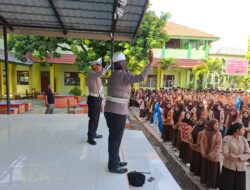 Satlantas Polres Bima Kota Laksanakan Sosialisasi Operasi Zebra Rinjani 2025 kepada Pelajar SMKN 1 Kota Bima